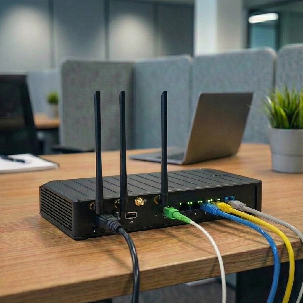 Fiber modem and 5G LTE router